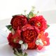thumbnail image 1 of ramos de flores artificiales, hortensias, peonías, bayas, combinación, decoración para bodas y el hogar, flores falsas, 1 of 5