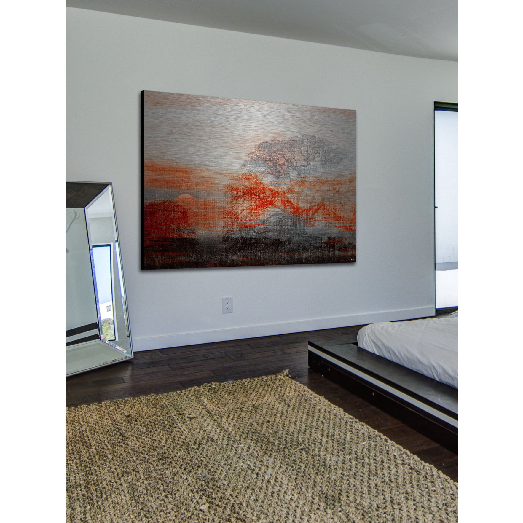 Parvez Taj  'Casa Vista' Painting Print on Brushed Aluminum 45 x 30