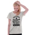 thumbnail image 3 of Like Pineapple Pizza Debate Opinion Womens Slim Fit Graphic Tee Brisco Brands X, 3 of 5
