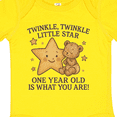 thumbnail image 4 of Inktastic Twinkle Twinkle Little Star One Year Old Birthday Boys or Girls Baby Bodysuit, 4 of 5