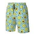 thumbnail image 5 of Naloa Avocado and Hearts Men's Beach Shorts, Surfing shorts, Swim trunks, Quick Dry Swim Trunks for Surfing Beach Fun - XX-Large, 5 of 9