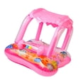 thumbnail image 3 of Flotador de piscina divertido con dosel, flotador inflable de dibujos animados para nadar, juguete acuático para parque acuático, playa al aire libre Con campana sin asa, 3 of 9