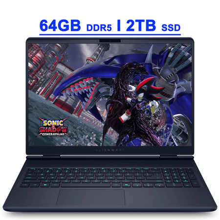 Dell Alienware 16X Aurora Premium Copilot AI Gaming Laptop 16" QHD WQXGA (100% DCI-P3) Intel 24-core Ultra 9 275HX (Up to 13 TOPS) 64GB DDR5 2TB SSD GeForce RTX 5070 Backlit Thunderbolt Wi-Fi7 Win11