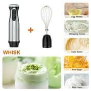 Bonsenkitchen Immersion Hand Blender, Stainless Steel, 20-Speed, Handheld Mixer for Soup, Smoothies, Purees, Emulsifies