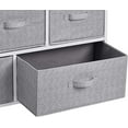thumbnail image 4 of CF Extra Wide Fabric 5-Drawer Storage Organizer Unit for Closet, White, 4 of 12