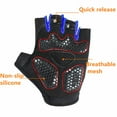 thumbnail image 6 of TELOLY 1Pairs Fingerless Gloves,Secure Palm Fingerless Gloves Men,Cold Weather Gear Running Gloves, 6 of 7