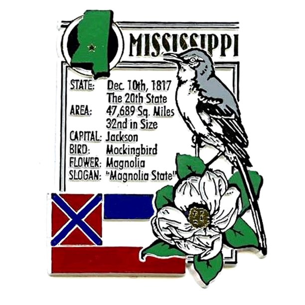 Mississippi The Magnolia State Montage Fridge Magnet Walmart Com Walmart Com