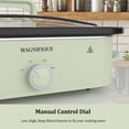 thumbnail image 5 of MAGNIFIQUE 4 Qt Rectangle Manual Slow Cooker with Ceramic Stoneware & Glass Lid,Olive, 5 of 7