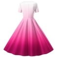 thumbnail image 3 of Avrntaa Summer Dress for Little Girls Short Sleeve A-Line Maxi Dresses Gradient Cute Sundress for 5-14Y, 3 of 5