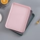 thumbnail image 3 of Matsuzay Bandeja plástica rectangular fácil de limpiar para las bandejas rectangulares plásticas diarias de la cocina de la bandeja del té Mostrada pequeño rosa, 3 of 6