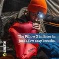 thumbnail image 3 of Klymit Pillow X Almohada inflable para acampar y viajar, rojo/gris, 3 of 5