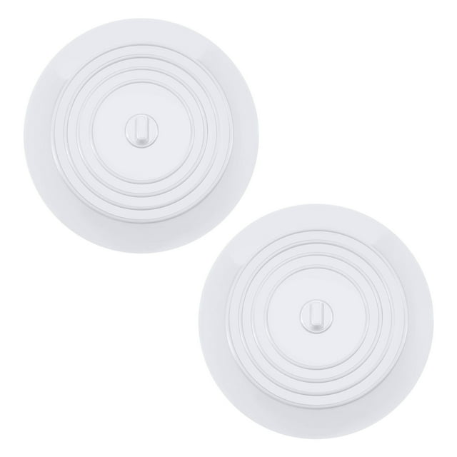 Fiudx Tapón de Bañera de Silicona Suave, Fácil de Limpiar, Antideslizante, Ideal para Cocina, Baño y Lavadero, Multiusos para El Hogar, Juego de 2, 15 Cm de Diámetro.