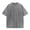 Gray, variant on Oversized Vintage Washed Tshirts for Men Short Sleeve Crewneck Cotton Basic Tees Retro Loose Outdoor Solid Work Shirts Black 4XL