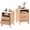Natural Wood, variant on edx Nightstand, Modern Bedside Table with 1 Storage Drawer and Open Wood Shelf, for Living Room, Bedroom and Small Spaces, Accent Night Stand with Easy Assembly, 250 lbs Capacity, White Oak