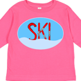 thumbnail image 4 of Inktastic Ski Red Skis and Snow in an Oval Boys or Girls Long Sleeve Toddler T-Shirt, 4 of 5