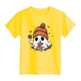 thumbnail image 5 of xaweyi Girls Cute Ghost Halloween Graphic Tee Short Sleeve Crew Neck Kids Fall Holiday Top,Sizes 18-24 Months, 5 of 5