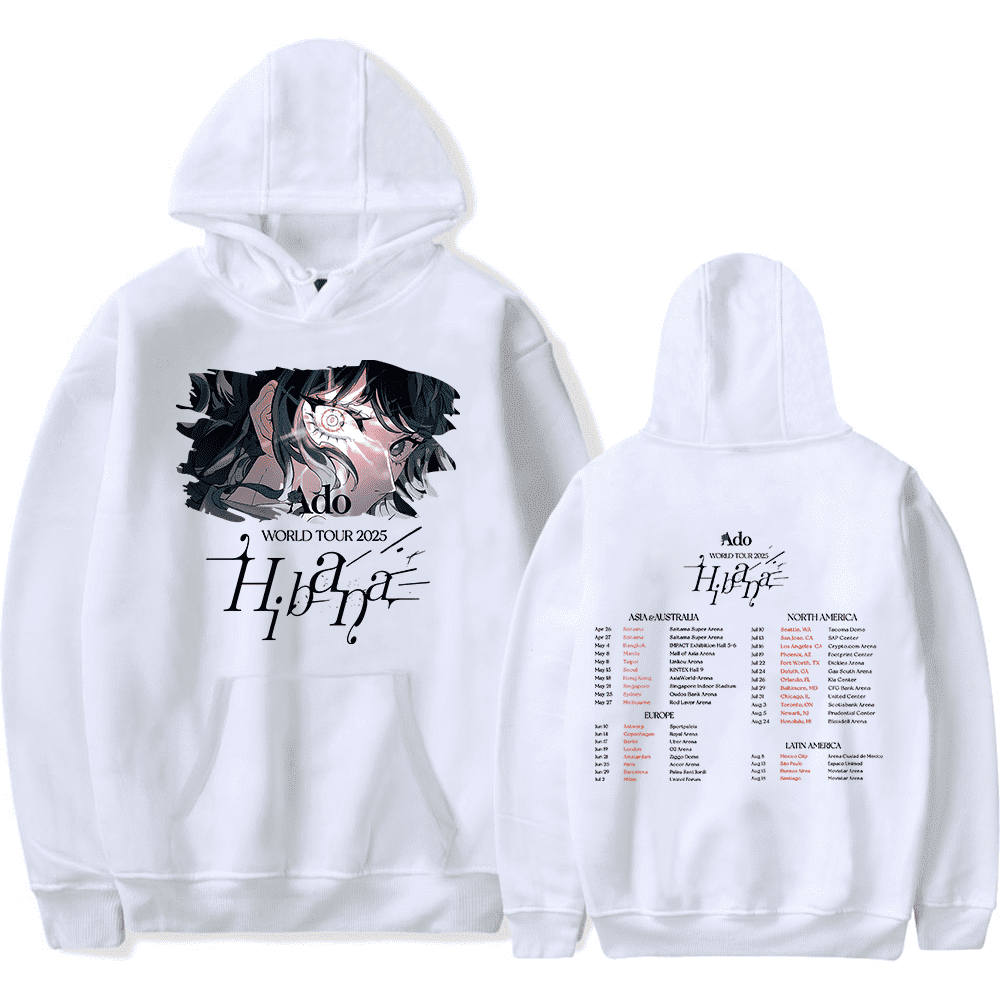 T-Shirt Officiel ADO Hibana World Tour 2025 - 2 Styles Au Choix - Personnalisable - Tailles S à 5XL