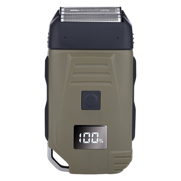 DQrwqpou Maquinilla Afeitar para Barba para Hombre Herramienta Profesional Con Pantalla LCD Al (verde)