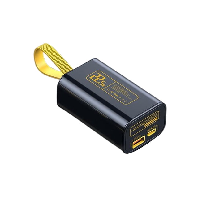 Methold Banco de energía de carga rápida con cordón, portátil y seguro para cargar el teléfono, banco de energía para teléfono 20 Baterías de general gris