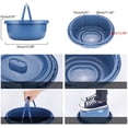 thumbnail image 2 of Wheelchair Portable Aluminum Shower Chair Commode Chair Toilet seat with casters Medical aids Obstacles, 2 of 3