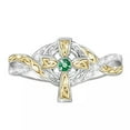 thumbnail image 6 of K-KED 925 Sterling Silver Rings Cross Zircon Ring Women Romantic Fashion Delicate Jewelry 6-10-9, 6 of 6