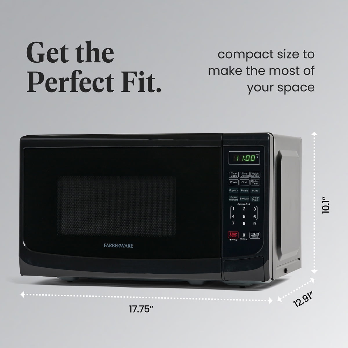 Farberware black microwave deals