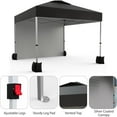 thumbnail image 7 of Ataucjin 10x10 Ft Pop Up Canopy Tent, Portable Commercial Canopy with Vented Top Roller Bag,1 Removable Sidewall, 4 Sandbags, 4 Ropes and 8 Tent Stakes, Easy Outdoor Sun Shade for Events, Parties, 7 of 7