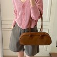 thumbnail image 3 of Bolso Hombro Baguette Gamuza Mano Felpa Retro Suave Y Elegante (marrón), 3 of 9