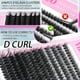 thumbnail image 4 of Kit de pestañas YIDUO D Curl Fluffy Volume, visón sintético, 4 of 9