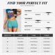 thumbnail image 5 of Fotbe Teal Turquoise Shorts Sin Costuras – Shorts Deportivos de Cintura Alta para Mujer, Elásticos para Gimnasio, Yoga, Running o Ciclismo-Medium, 5 of 8