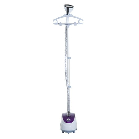 HOMCOM 1200W Upright Garment Steamer with Fabric Brush and Garment Hanger with Trouser Clips
