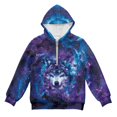 thumbnail image 4 of Pzuqiu Wolf Hoodies for Teen Girls Size 4-5 Practical Warm Children's Long Sleeve Sweatshirt Fashion Stretchy Kid's Pullover Hoodie Sweatshirt Comfortable for Daily Wear, 4 of 7