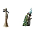 thumbnail image 1 of Figura de escritorio,Figuritas africanas,artesanías,artículos de escritorio coleccionables,Estatua de dama tribal,pieza de arte para decoración del hogar,Figura de escritorio,Estante de, 1 of 8