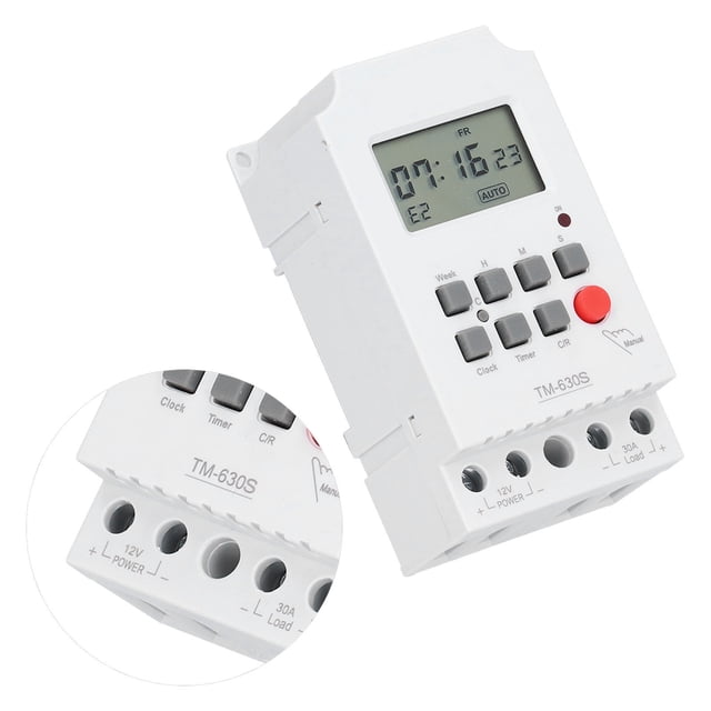 Electronic Microcomputer Timer Switch 7-Day Electronic Accessories with Digital Display for Light Control