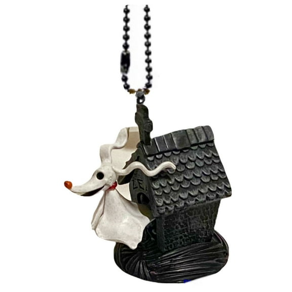 Nightmare Before Christmas Zero Keychain Dangler Ornament Pvc Figure Charm 3