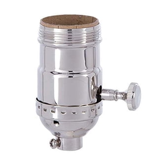 B&P Lamp Brass Swivel Connector - 1/4F X 1/8F Straight Hanging Hardware