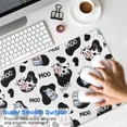 thumbnail image 4 of Long Mouse Pads for Desk,White Cow Black Spot Milk Pattern Desk Mats on Top Of Desks, Desk Mouse Pad Extra Large with 3mm Non-Slip Base and Stitched Edge for Gaming,Office,Work,Home 31.5"x11.8", 4 of 6