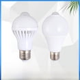 thumbnail image 1 of Bombilla de luz infrarroja de inducción del cuerpo humano, bombilla LED inteligente con retardo, iluminación destacada para el pasillo de la sala de estar del hogar, 1 of 5