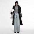 thumbnail image 5 of Women's Waisted Mid-Length Siberian Goose Down Jacket With Back Heating, 5 of 7