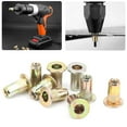 thumbnail image 4 of Rivet Nut Color Zinc Plated Nutsert Flat Head Threaded Nutsert Kit 100Pcs Rivet Nut Color Zinc Plated Flat Head Threaded Nutsert Kit Hardware AccessoriesM3, 4 of 8