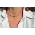 thumbnail image 2 of Ruby tennis necklace,tennis choker chain,gold plated tennis necklace,everyday chain,layering chain,choker chain,silver chain,delicate chain, 2 of 4