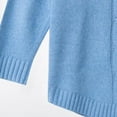 thumbnail image 4 of Lilgiuy Women's Sweater Long Sleeve Turtleneck Cable Knit Sweater Women's Pullover Sky Blue Dresses for 2022, 4 of 5
