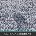 thumbnail image 4 of Findosom 3pcs Bathroom Rugs Set with U-Shaped Mat, Non Slip, Quick Drying, Ultra Soft and Water Absorbent Bath Rug Mat Carpet Machine Washable 18"x26"+18"x48"+U Shape 20"x24" Dark Gray, 4 of 10