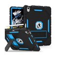 thumbnail image 1 of wonim11 Grifobes Case for iPad Air 11-inch (M3/M2) 2025/2024, for iPad Air 5th/4th Generation 2022/2020 10.9", Heavy Duty Rugged Cover with Stand/Pencil Holder for i Pad Air 6th 5 4 Gen (Black+Blue), 1 of 1