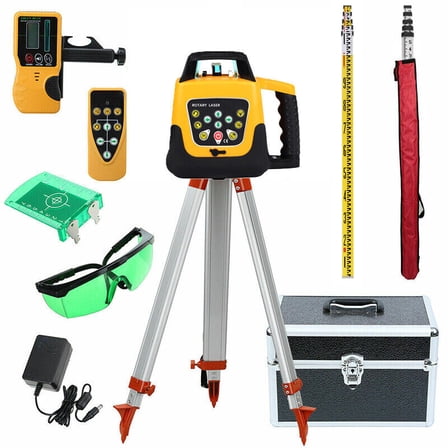 Self Leveling Laser Level Kit Green Beam 360 Rotary Rotating  Tripod  Caliper US