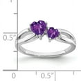 thumbnail image 2 of Primal Gold 10 Karat White Gold Amethyst and Diamond Ring, 2 of 4