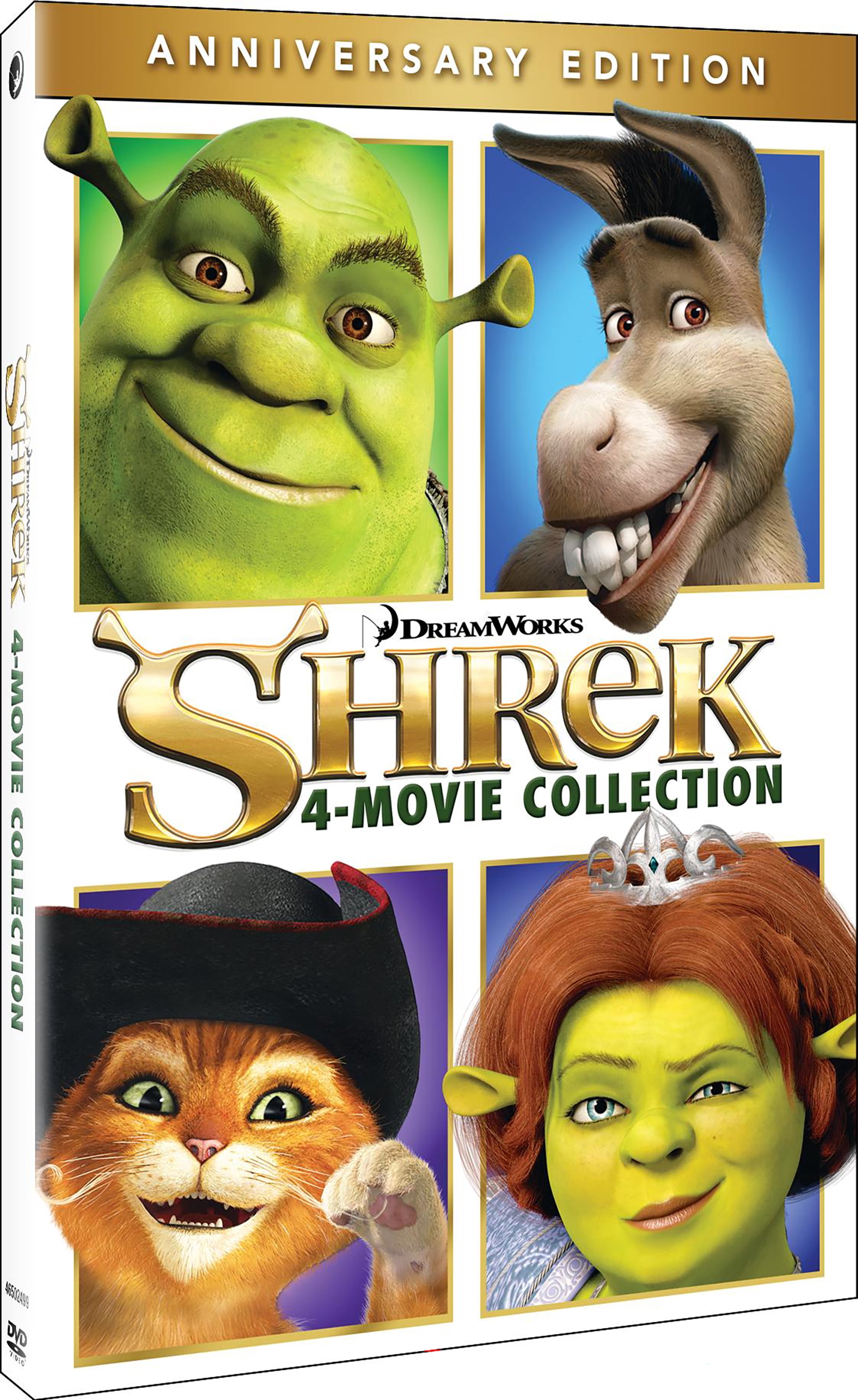 Shrek 4-Movie Collection (Anniversary Edition) (DVD), Family, DreamWorks