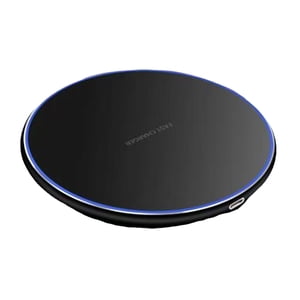 Chargeur sans fil Disque de bureau en métal givré sans fil charge rapide Téléphone mobile cadeau sans fil