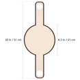 thumbnail image 2 of Moluckfu 1Ud Tapete Para Masa De Fibra De Vidrio Resistente A Altas Temperaturas Color Marrón, 2 of 6