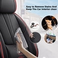 thumbnail image 5 of Car Seat Covers Fit for Honda 99% Car Models,Breathable and Comfortable Leather Seat Covers,Waterproof Car Seat Protectors for 2PCS Seats,Easy to Install(Black+Red), 5 of 6